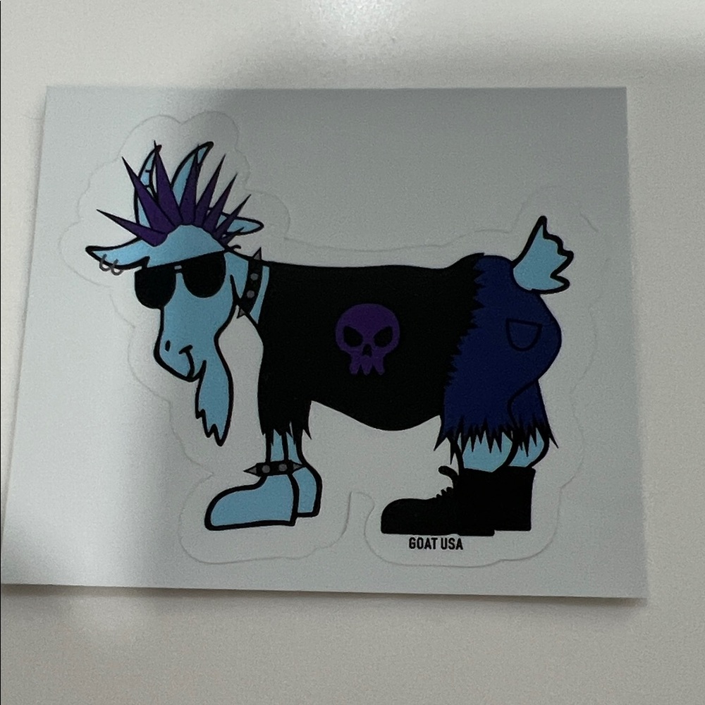 Goat USA Punk Goat Blue Sticker - Home Party Supplies Favor
